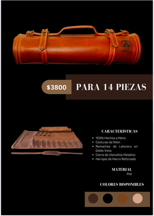 Estuche de cuchillos para 14 pzas