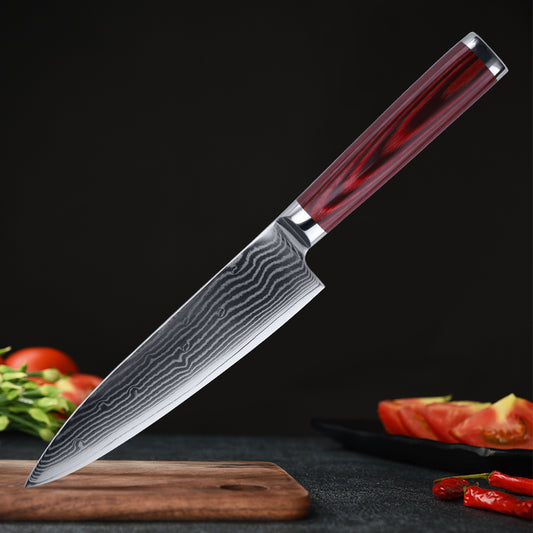 CUCHILLO CHEF ROJO