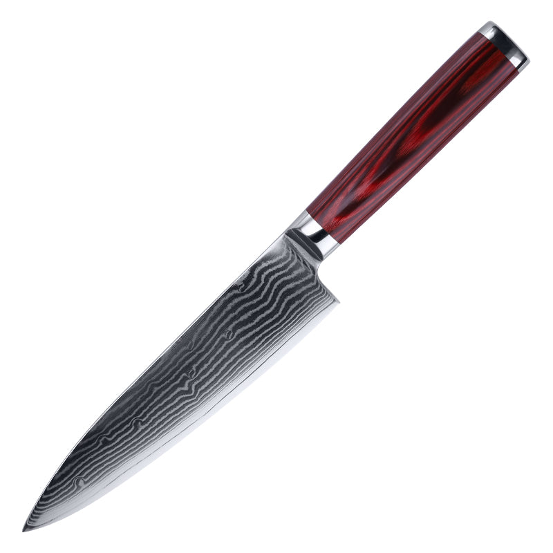 CUCHILLO CHEF ROJO