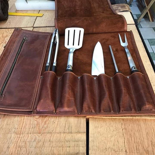 Estuche de piel para 6 pzas