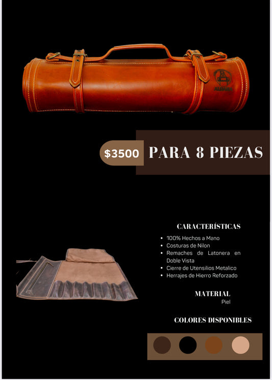 Estuche de cuchillos para 8 pzas